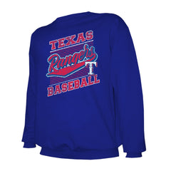 Texas Rangers Stitches Lightweight Crew Sweatshirt Royal