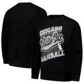 Chicago White Sox Stitches Lightweight Crew Sweatshirt Black