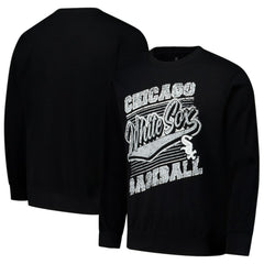 Chicago White Sox Stitches Lightweight Crew Sweatshirt Black