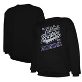 Colorado Rockies Stitches Lightweight Crew Sweatshirt Black