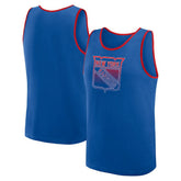 New York Rangers Logo Athletic Unmatched Success Tank Top - Blue Tank Top