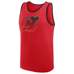 New Jersey Devils Logo Athletic Unmatched Success Tank Top - Red Jerseys