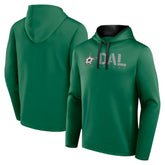 Dallas Stars Logo Athletic Head Start Pullover Hoodie - Kelly Green Hoodies