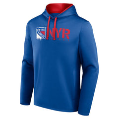 New York Rangers Logo Athletic Head Start Pullover Hoodie - Blue Hoodies