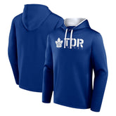 Toronto Maple Leafs Logo Athletic Head Start Pullover Hoodie - Blue Hoodies