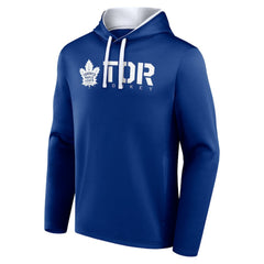 Toronto Maple Leafs Logo Athletic Head Start Pullover Hoodie - Blue Hoodies