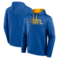 St. Louis Blues Logo Athletic Head Start Pullover Hoodie - Blue Hoodies