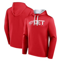 Detroit Red Wings Logo Athletic Head Start Pullover Hoodie - Red Hoodies