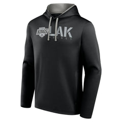 Los Angeles Kings Logo Athletic Head Start Pullover Hoodie - Black Hoodies