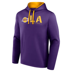 Los Angeles Lakers Logo Athletic Head Start Pullover Hoodie - Purple sale