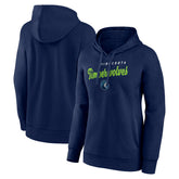 Minnesota Timberwolves Logo Athletic Women's Triumphant V-Neck Pullover Hoodie - Navy discount