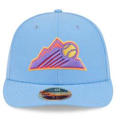 Colorado Rockies 2025 City Connect Low Profile 59FIFTY Fitted Hat Light Blue
