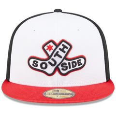 Chicago White Sox 2025 City Connect Batting Practice 59FIFTY Fitted Hat White/Red