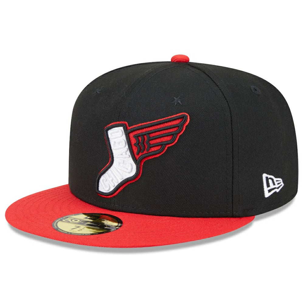 Chicago White Sox 2025 City Connect Alternate 59FIFTY Fitted Hat Black/Red