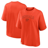 Cincinnati Bengals Women's Glory Arch Boxy T-Shirt - Orange on sale