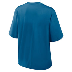 New England Patriots Women's Glory Arch Boxy T-Shirt - Blue on sale