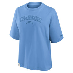 Los Angeles Chargers Women's Glory Arch Boxy T-Shirt - Powder Blue online