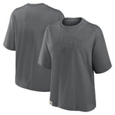 New Orleans Saints Women's Glory Arch Boxy T-Shirt - Charcoal sale