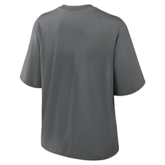 New Orleans Saints Women's Glory Arch Boxy T-Shirt - Charcoal sale