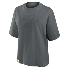 Philadelphia Eagles Women's Glory Arch Boxy T-Shirt - Charcoal outlet