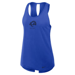 Los Angeles Rams Women's Glory Open-Back Crisscross Dri-FIT Tank Top - Royal discount