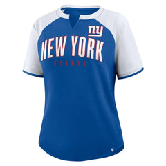 New York Giants Women's Height Advantage T-Shirt - Royal/White sale