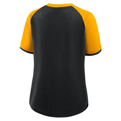 Pittsburgh Steelers Women's Height Advantage T-Shirt - Black/Gold on sale