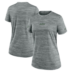 New York Jets Women's Sideline Velocity Dri-FIT T-Shirt - Gray for sale