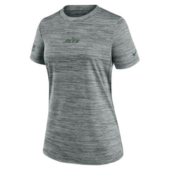 New York Jets Women's Sideline Velocity Dri-FIT T-Shirt - Gray for sale