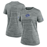 Los Angeles Rams Women's Sideline Velocity Dri-FIT T-Shirt - Gray sale