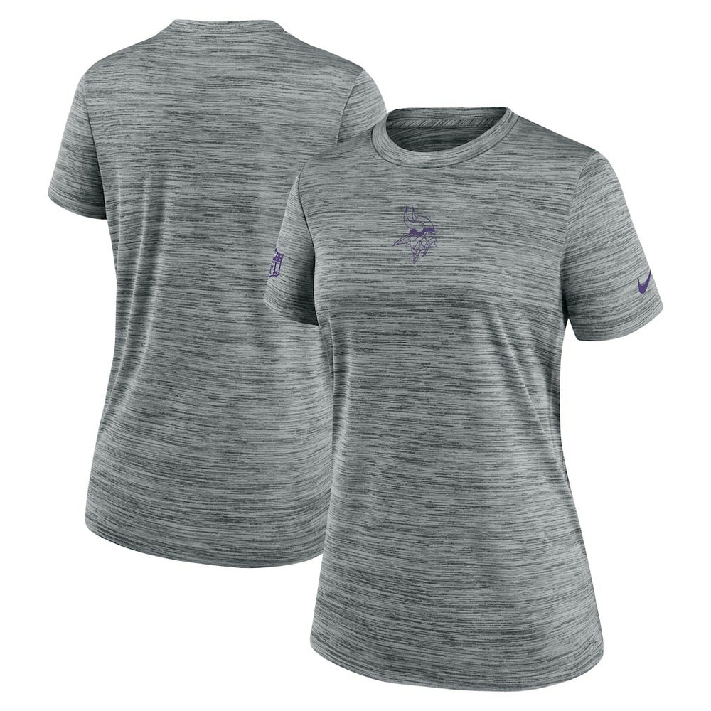 Minnesota Vikings Women's Sideline Velocity Dri-FIT T-Shirt - Gray discount