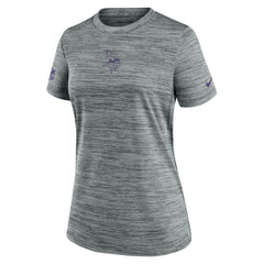 Minnesota Vikings Women's Sideline Velocity Dri-FIT T-Shirt - Gray discount
