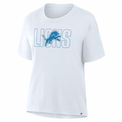 Detroit Lions Women's Line Em Up T-Shirt - Ash sale