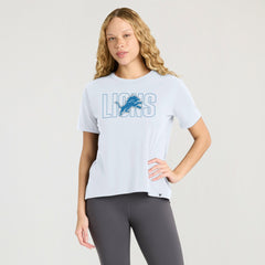 Detroit Lions Women's Line Em Up T-Shirt - Ash sale