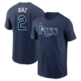 Yandy Diaz Tampa Bay Rays Fuse Name & Number T-Shirt Navy