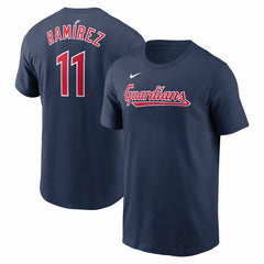 Jose Ramirez Cleveland Guardians Fuse Name & Number T-Shirt Navy