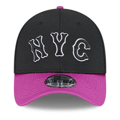 New York Mets City Connect Batting Practice 39THIRTY Flex Hat Charcoal/Purple