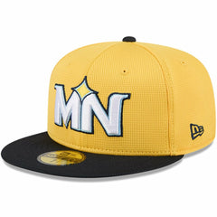 Minnesota Twins City Connect Batting Practice 59FIFTY Fitted Hat Yellow/Black