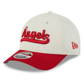 Los Angeles Angels City Connect Batting Practice 9FORTY M-Crown Adjustable Hat Cream/Red