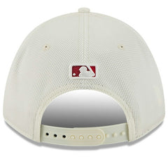 Los Angeles Angels City Connect Batting Practice 9FORTY M-Crown Adjustable Hat Cream/Red