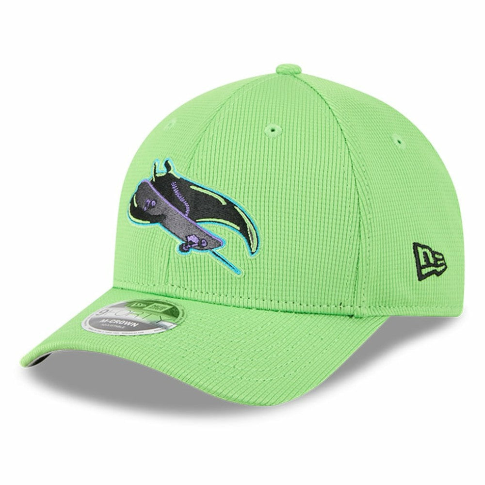 Tampa Bay Rays City Connect Batting Practice 9FORTY M-Crown Adjustable Hat Neon Green