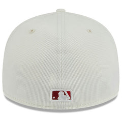 Los Angeles Angels City Connect Batting Practice Low Profile 59FIFTY Fitted Hat Cream/Red