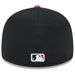 New York Mets City Connect Batting Practice Low Profile 59FIFTY Fitted Hat Charcoal/Purple
