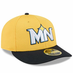 Minnesota Twins City Connect Batting Practice Low Profile 59FIFTY Fitted Hat Yellow/Black