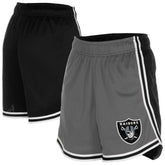 Las Vegas Raiders New Era Women's Sport Classics Mesh Shorts - Silver/Black online