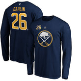 Rasmus Dahlin Buffalo Sabres Fanatics Authentic Stack Name & Number T-Shirt - Navy T-shirts