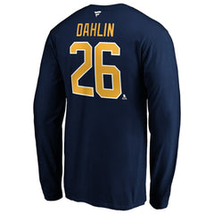 Rasmus Dahlin Buffalo Sabres Fanatics Authentic Stack Name & Number T-Shirt - Navy T-shirts