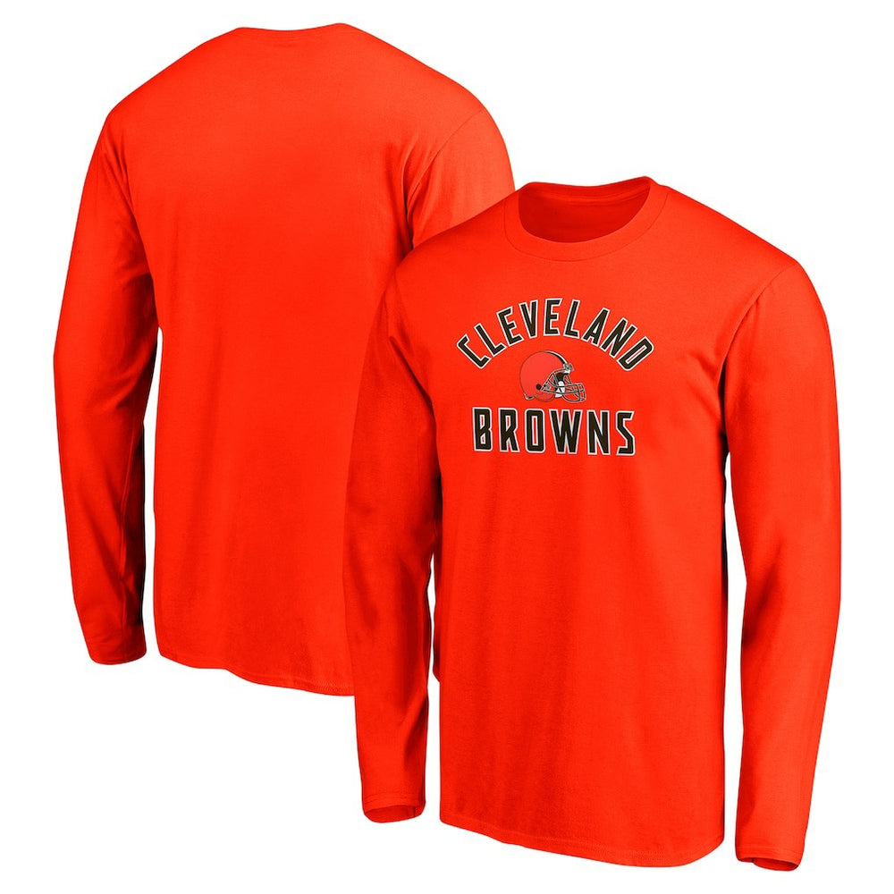Cleveland Browns Team Arc Knockout Long Sleeve T-Shirt - Orange online