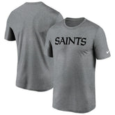 New Orleans Saints Legend Wordmark T-Shirt - Heather Gray on sale