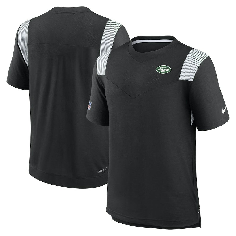 New York Jets Sideline Tonal Logo Performance Player T-Shirt - Black outlet
